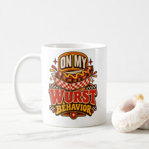 Mug Bratwurst Sur Mon Comportement Wurst Fête Des Sauc