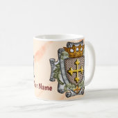 Mug Brave nom de famille Crest (Devant droit)