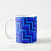 Mug Brayures bleues escaliers motif (Gauche)