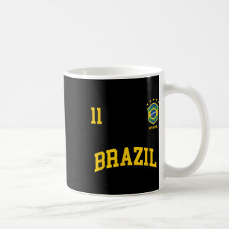 Mug Brazil Number 11 Brazilian Soccer Team Sports Shir