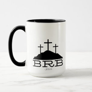 Mug BRB Jésus Croix Calvaire Religieux Pâques Chrétien
