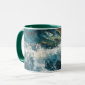 Mug Breaking Beach Waves thème Peinture (Devant gauche)