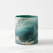 Mug Breaking Surf peinture personnalisée (Centre)