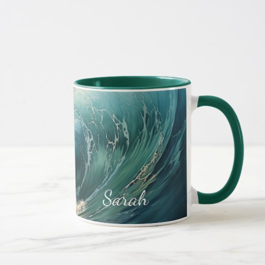 Mug Breaking Surf peinture personnalisée (Droite)