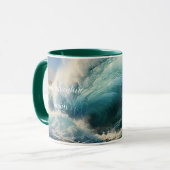 Mug Breaking Surf peinture personnalisée (Devant gauche)