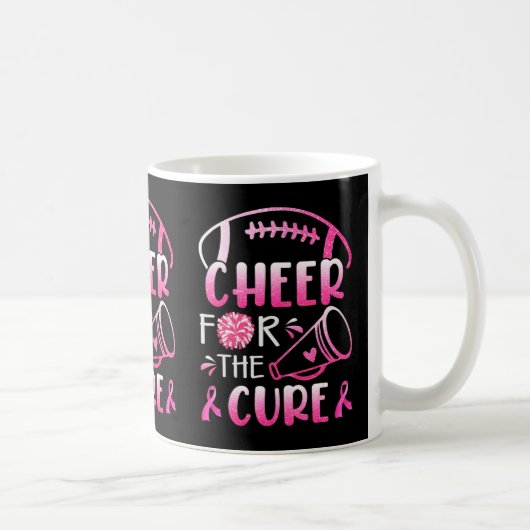 Mug Breast Cancer Awareness Cheer For The Cure T-shirt (Droite)
