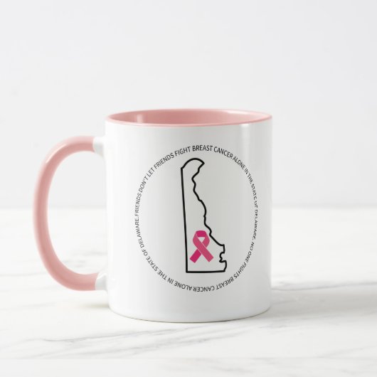 Mug Breast Cancer Awareness in Delaware (Gauche)