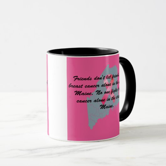 Mug Breast Cancer Awareness in Maine (Devant droit)