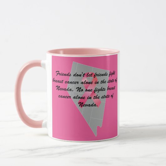 Mug Breast Cancer Awareness in Nevada (Gauche)