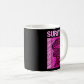 Mug Breast Cancer Survivor African American Woman Nk A (Devant droit)