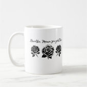 Mug Breathe Mama Floral Motivational Quote silhouette (Gauche)