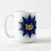 Mug Breathe, Sur Blue Boho Star, (Gauche)