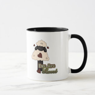 Mug brebis d'amour valentine sont aimées