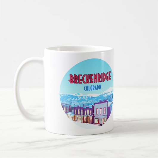 Mug Breckenridge Colorado Downtown Mountains (Gauche)