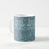 Mug Brer Rabbit par William Morris Motif textile bleu (Devant gauche)