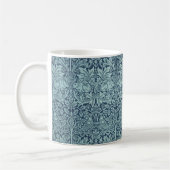 Mug Brer Rabbit par William Morris Motif textile bleu (Gauche)