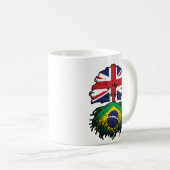 Mug Brésil Brésil Britanniques Royaume-Uni drapeau des (Devant droit)