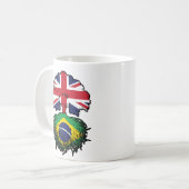 Mug Brésil Brésil Britanniques Royaume-Uni drapeau des (Devant gauche)