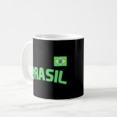 Mug Brésil Brésil Pride Brésil Drapeau international C (Devant gauche)