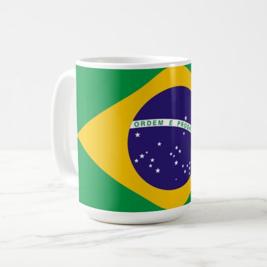 Mug Brésil : drapeau du Brésil (Devant gauche)