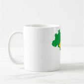 Mug brésil drapeau du pays forme brésilien (Gauche)