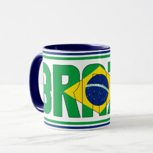 Mug Brésil Drapeau National Café Patriotique