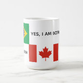 Mug brésilien canadien à deux citoyens (Centre)