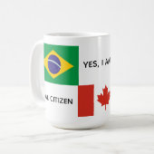 Mug brésilien canadien à deux citoyens (Devant gauche)