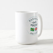 Mug Brésilien marié à un citoyen britannique mariage c (Devant droit)