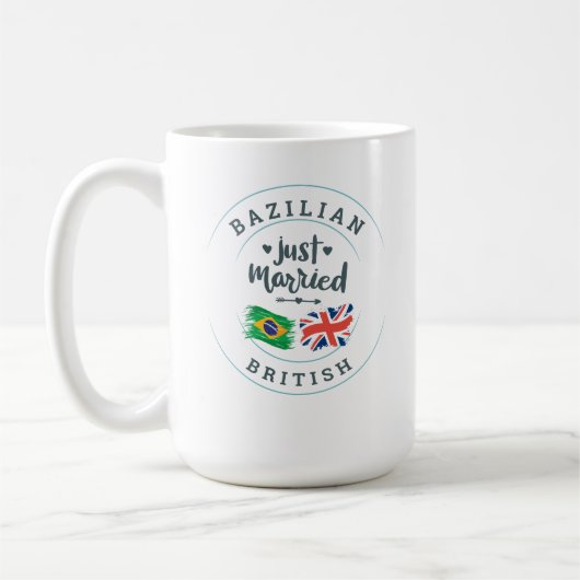Mug Brésilien marié à un citoyen britannique mariage c (Gauche)