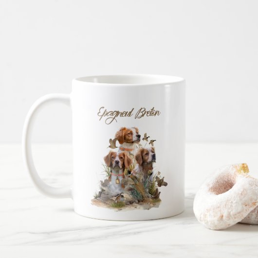 Mug Bretagne Espagnol, Passion pour les oiseaux (Avec donut)