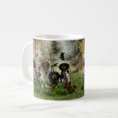 Mug Bretagne Espagnols, chasse aux oiseaux (Devant gauche)