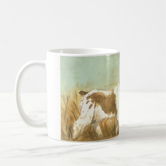Mug Bretagne: L'art du chien espagnol (Gauche)