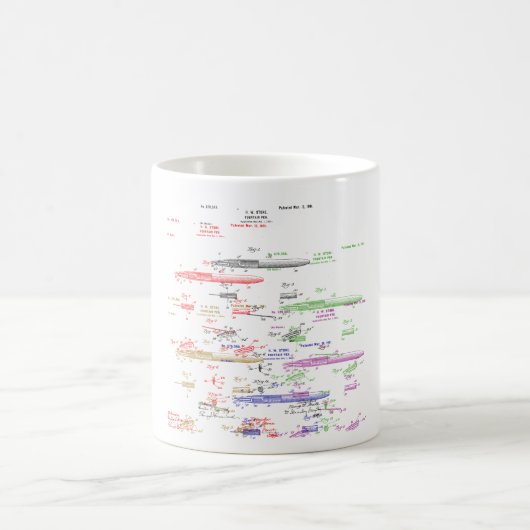 Mug Brevet de stylo-plume (Centre)