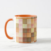 Mug breveté par un Carré orange profond (Gauche)