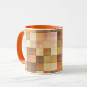 Mug breveté par un Carré orange profond (Devant gauche)