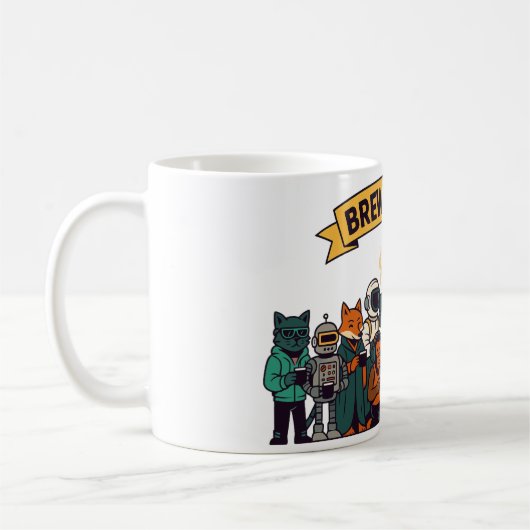 Mug « Brew Happy ! Équipe café » (Gauche)