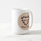 Mug Brew Love Coffee Bean Heart (Devant droit)