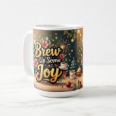 Mug Brew up some joy merry Christmas  (Devant gauche)