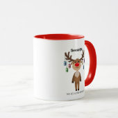 Mug Brewdolph le renne au nez rouge (Devant droit)