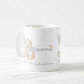 Mug Brianna B nom décoratif et muqueuse (Devant gauche)