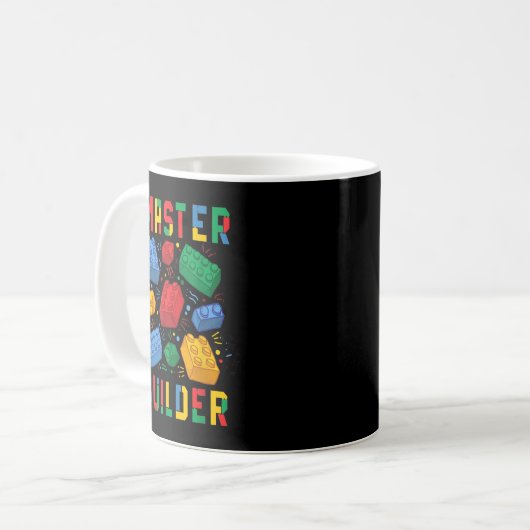 Mug Brick Builder Funny Blocks Master Builder (Devant gauche)