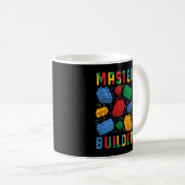 Mug Brick Builder Funny Blocks Master Builder (Devant droit)