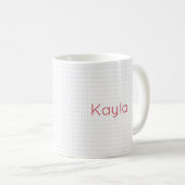 Mug Brick Red Je Sens Knitty, Oh Tellement Knitty (Devant droit)