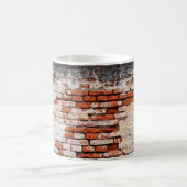 Mug brick wall on the roadabandoned, abstract, aged, (Centre)