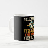 Mug Bricklayer L'Homme Le Mythe La Légende (Devant gauche)