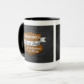 Mug Bricoleur personnalisé Difficulté-il nom de (Devant gauche)