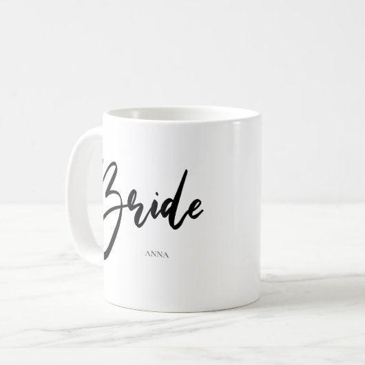 Mug Bride Chic Black Typographie (Devant gauche)
