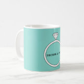 Mug BRIDE & CO Fiançailles Diamond Ring Party (Devant gauche)