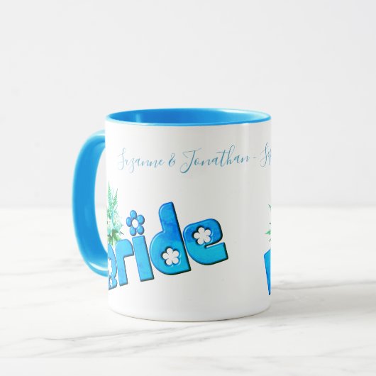 Mug Bride Cute Personalized Wedding (Devant gauche)